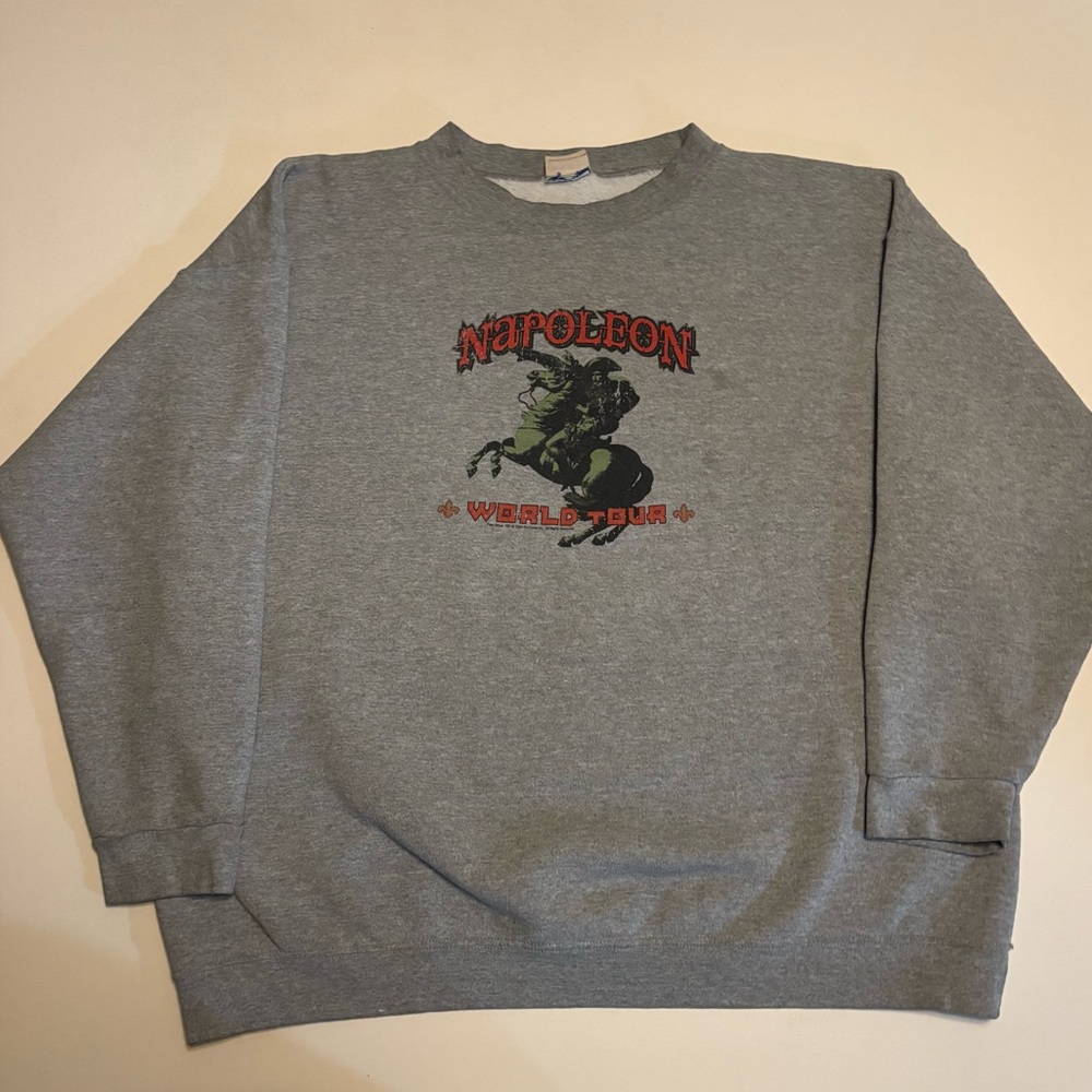 Vintage Napoleon 2004 world tour grey crewneck